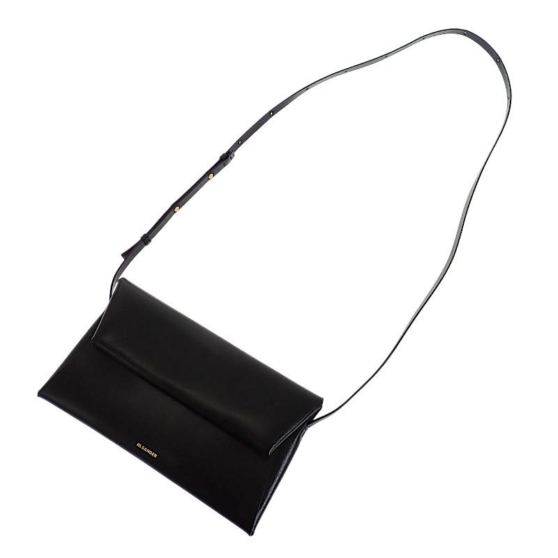 Jil Sander J07VL0028P4840 Shoulder Bag Black Calfskin Women