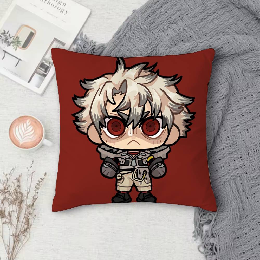 Gachiakuta Doublesided Printed Square Pillow Cover Decorative Cushion Cover for Sofa Bedroom Bedside