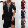 Women's Fashion Summer Spring Short Sleeve V-Neck Casual Dresses