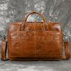 Soft Genuine Leather Briefcase Bag Men's Male business laptop bag 14 15.6 inch PC Computer Bag for men male shoulder bag