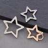 Pentagram Star Zinc Alloy Spring Buckle Ring for Bags and Cases