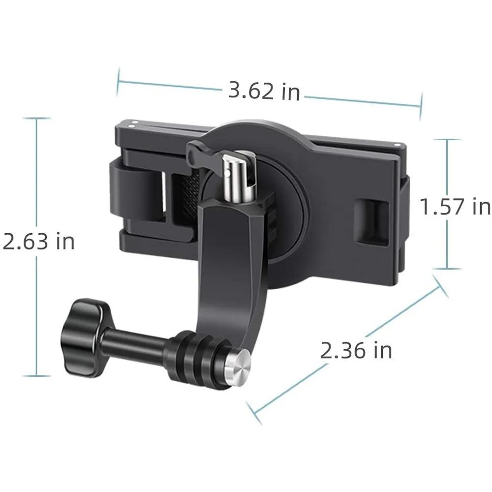 Rucksack Schultergurt Halterungen 360° drehbare Basis für Insta360 Ace DJI Action 4 Verstellbarer Actionkamera-Gurthalter für Gopro