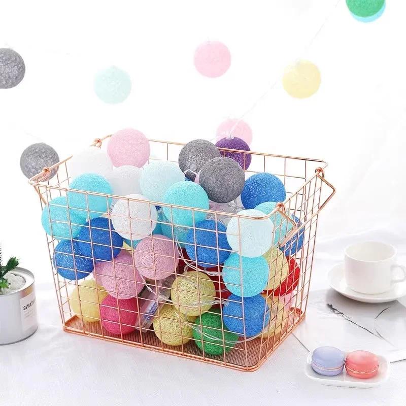 20LED Ball String Lights Lantern Rattan Battery or USB Control Wedding Christmas Decor Lighting Home Party Garden Ornament Lamps