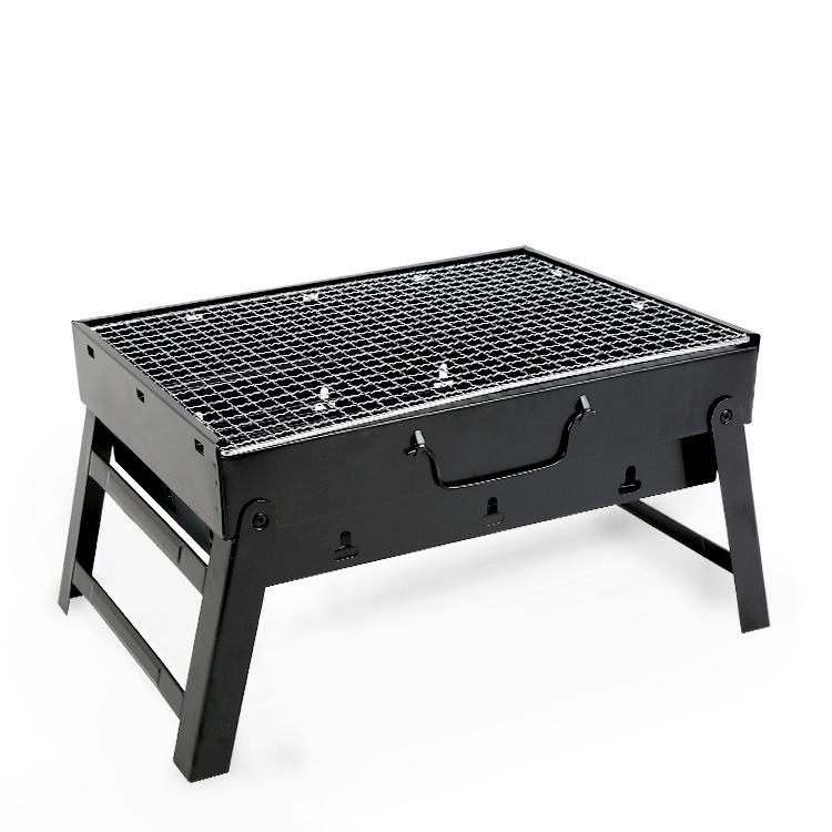 Portable Outdoor Folding Charcoal BBQ Grill – Compact Handheld Meat Roasting Stove