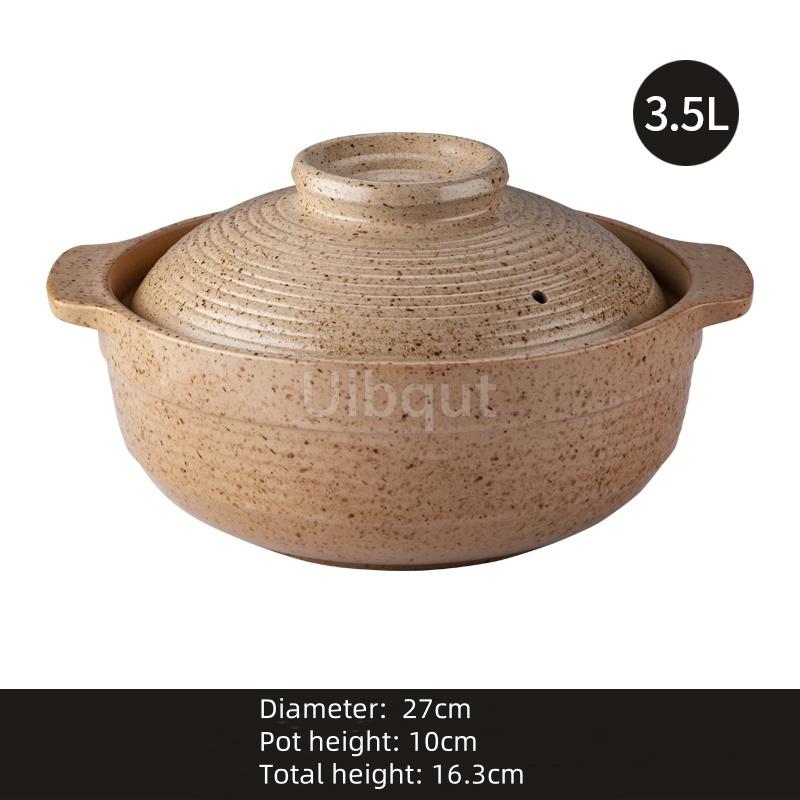 hot pot casserole Japanese pan rice small Ceramic tile old high temperature dry stew deep soup pot cookware clay cooking pot