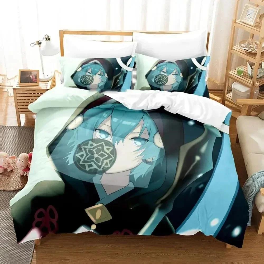 3D Anime Game Olympia Soire Printed Bed Set Duvet Cover Pillowcase Bedding Set Bed Linen Sheet Quilt Cover Full Queen King Size