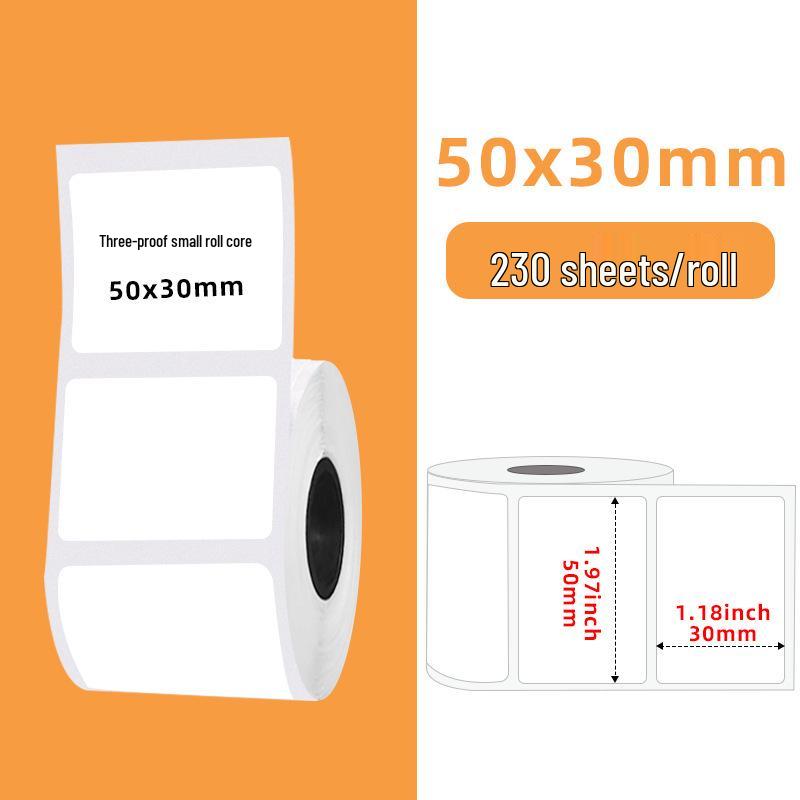 Gradient Laser Thermal Label Paper for Phomemo M220/M221/M120 - 50mm Round
