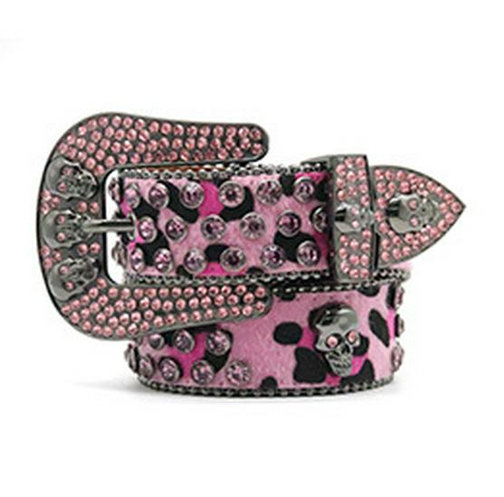 Men's Y2K Rhinestone Punk Rivet Belt - Dark Style Fashion Accessory