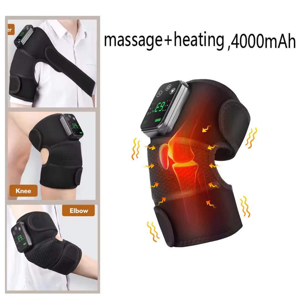 Multifunction Leg Knee Massager Joint Heating Vibration Massage Elbow Shoulder Support Thermal Massaging Knee Pad