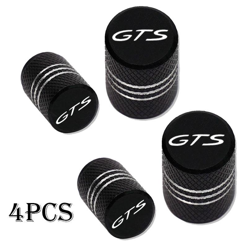 

4pcs For Porsche GTS Car Wheel Tire Valve Caps Tyre Stem Covers Airdust Waterproof Cayenne Cayman Panamera Macan 911 718 928 901