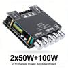 ZK-MT21 Bluetooth 5.0/AUX Dual-Input Amplifier Board 12V/24V Power Supply 2x50W+100W Subwoofer Amplifier Board