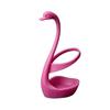 3D Printed Swan Toothbrush Holder, Bathroom Organizer with Hollow Water-Draining Design, Black White Dual Color, Widened Stable Base, One-Piece