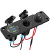 12V Cigarette Lighter Socket 3 In 1 Waterproof Car Dual QC3.0 USB Outlet Panel for RV Marine Boat Power Socket Charger Socket