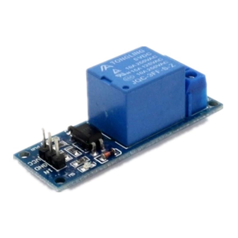 1-Channel 5V/12V Relay Module with Optocoupler Isolation (High-Level Trigger)