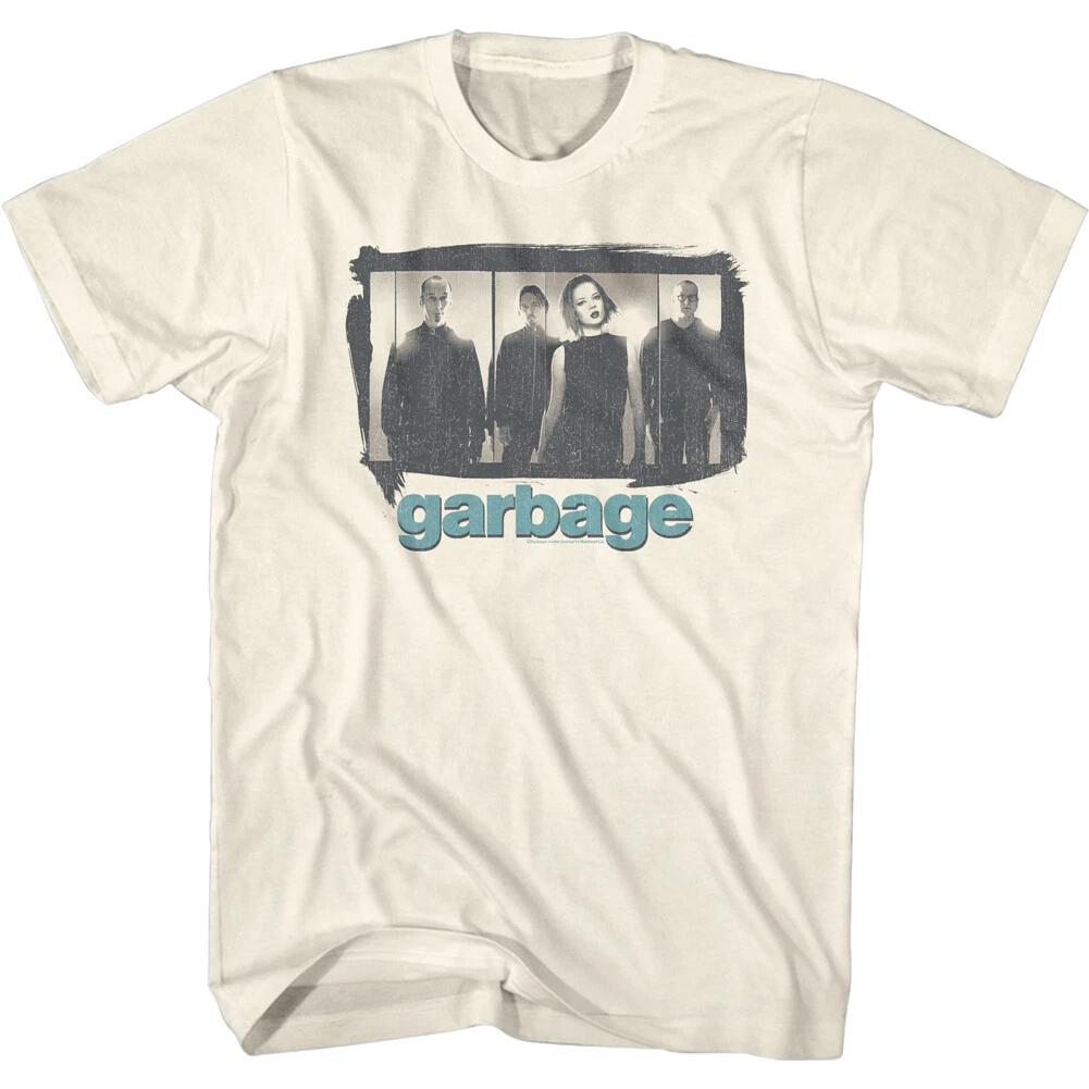 Garbage Band Photo Panels Shirley Manson Men s T Shirt Rock Band Music Merch L