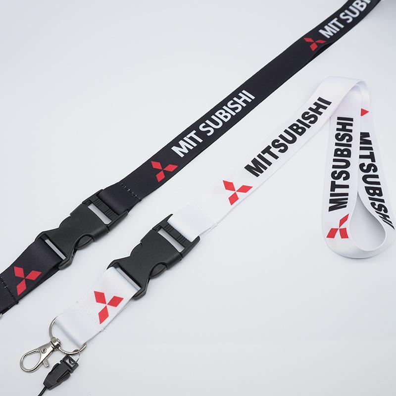ysdf5 Auto Mobile Phone Neck Strap Lanyard Car Emblem Keychain Vehicle Id Holder for Mitsubishi Lancer 10 9 Asx Ralliart Eclipse L200