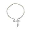 Sweet Princess Bowknot Möbius Silver Bracelet