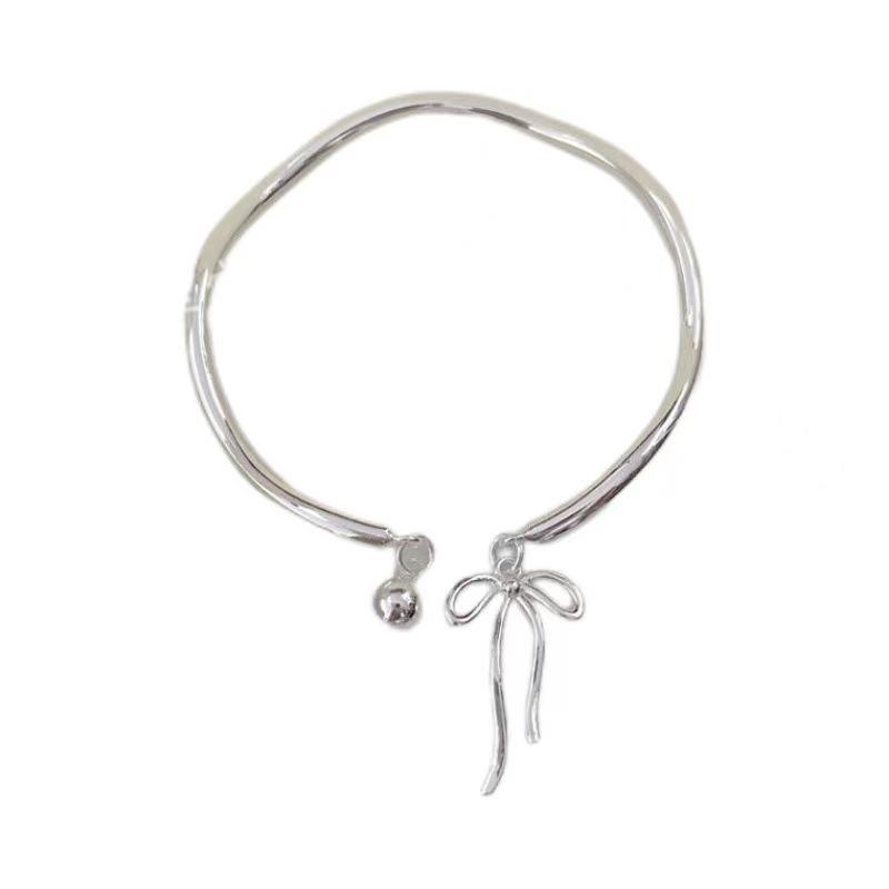 Sweet Princess Bowknot Möbius Silver Bracelet