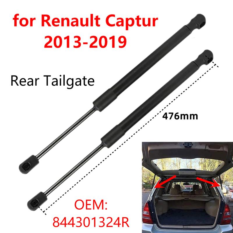2Pcs 844301324R Car Rear Trunk Boot Tailgate Gas Struts Lift Support Rods for Renault Captur J5 H5 2013-2019