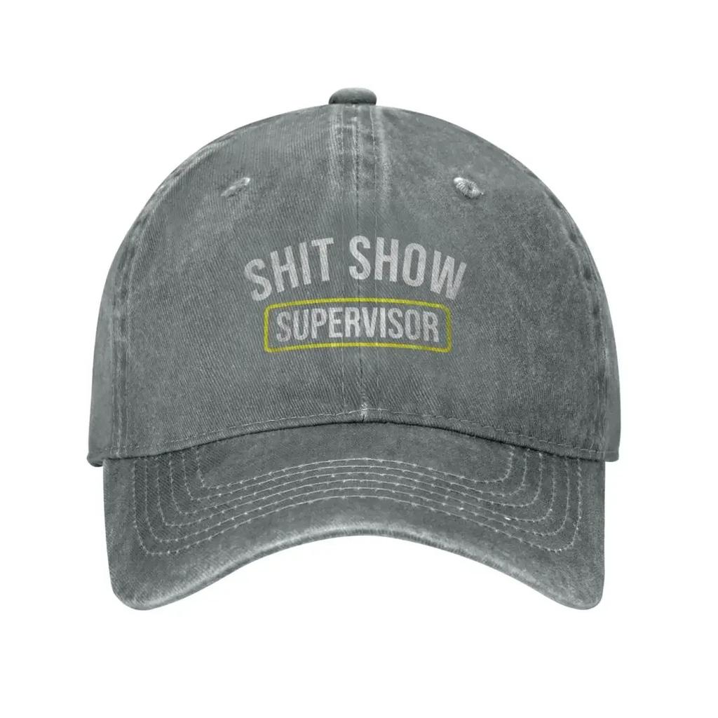 ShitShowSupervisor Casual Baseball Cap Adjustable Snapback Hats For Women Unisex Sunscreen Hat