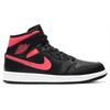 Jordan 1 Mid Black Siren Red Women's Jordan BQ6472-004