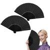 Fabric Large Folding Fan Chinese Kung Fu Fan Decorative Folding Hand Fan for Festival Dances Party Home Decorations