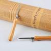 5Pcs Punch Needle Set 2.5Mm/3.5Mm/5Mm Adjustable Wooden Handle Punch Stitching Kit For Diy Cross Embroidery Craft Needles