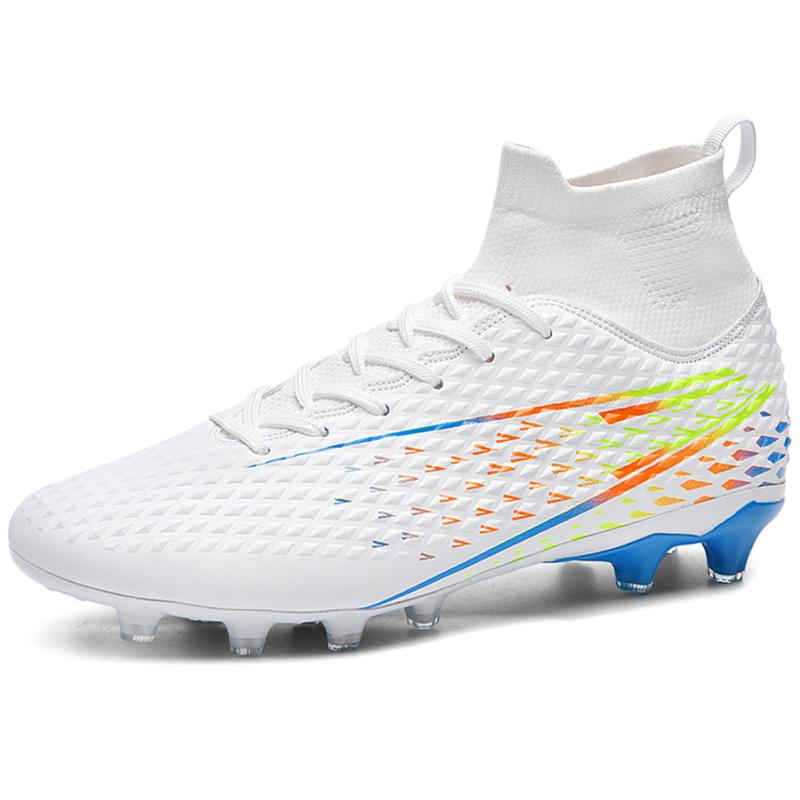 35-45 Heren Grote Maat Hoge Voetbalschoenen Lange Noppen Antislip TPR Kunstgras Kinder Voetbalschoenen