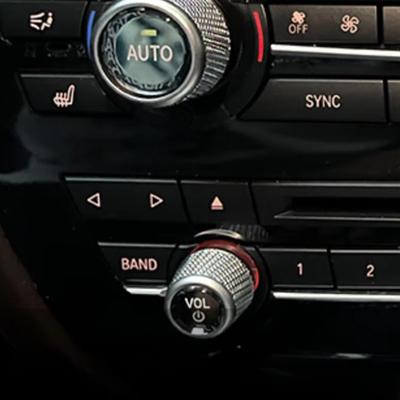 Premium Crystal Volume & AC Knob Covers for BMW F30 F10 F25 F15 F02 G30 G01 G02 Interior Air Conditioning Control Knob Button