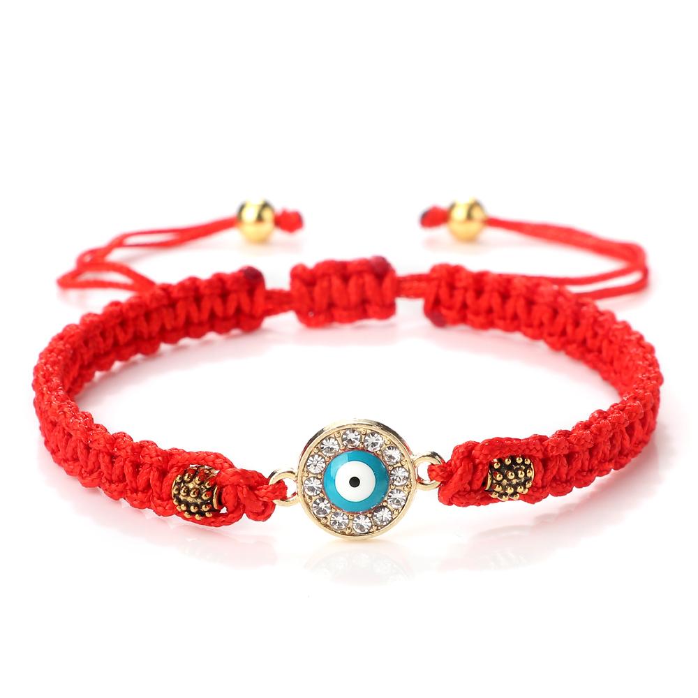 New Red Nylon Thread Evil Eye Braided Bracelet for Women Men Vintage Butterfly Elephant Couple Jewelry Gift