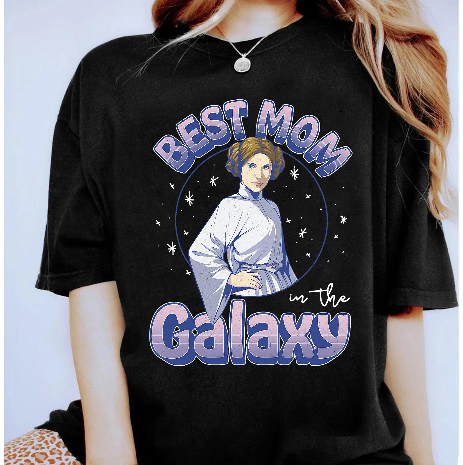 Star Wars Best Mom In The Galaxy Princess Leia Unisex Adult Kid Shirt S