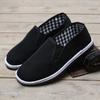 Canvas shoes men's shoes all black casual solid color large size zapatos de hombre mens loafers chunky sneakers fgb67