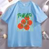 Tomato Girl Summer Tshirt Garden Farmers Market Gardening T Shirt Casual Cotton Short Sleeve Tomatoes Tee Unisex Clothing