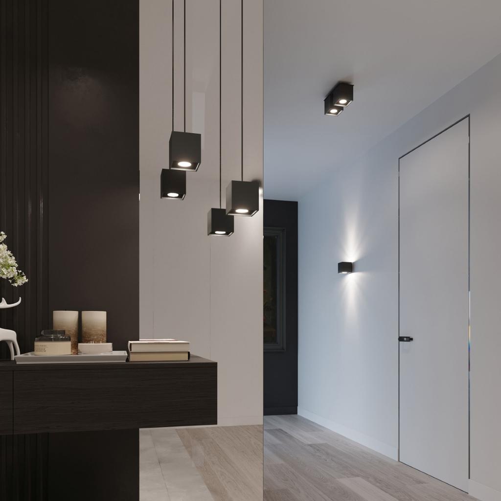 Quad 2 Ceiling Lamp Black