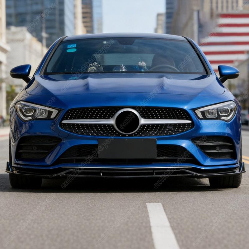 For Mercedes Benz CLA Class C118 W118 X118 AMG 2024 2025 Car Front Bumper Spoiler Lip Protector Splitter Body Modification Kit