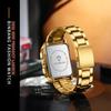 BINBOND Luxus Original Edelstahl Wasserdicht Quadratische Männliche Armbanduhren Uhr Gold Herrenuhren