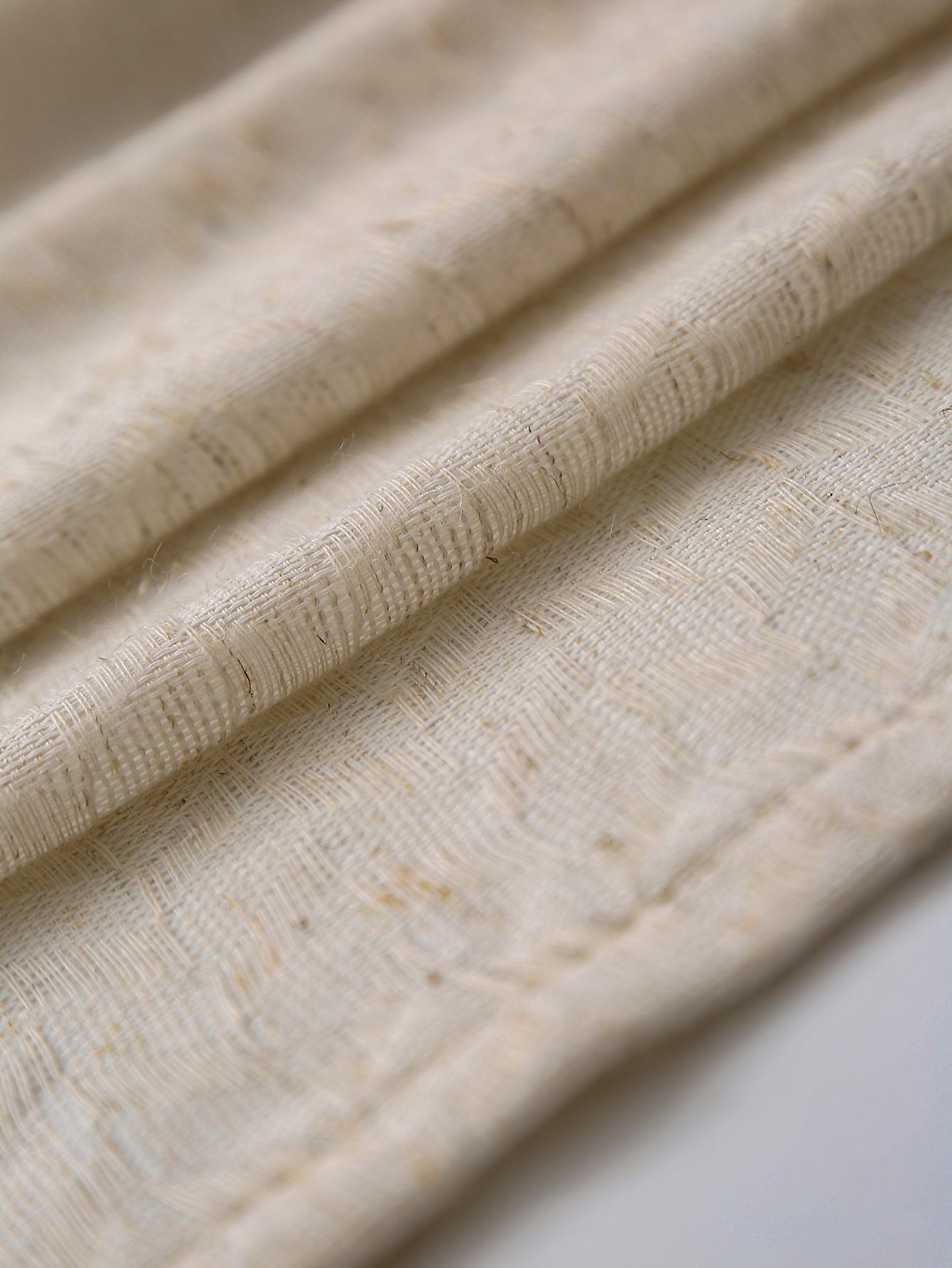 

Натуральные льняные шторы длиной 84 дюйма для гостиной 1 полотно полупрозрачная нейтральная деревенская 140x200cm&Fixed Pleat льняной