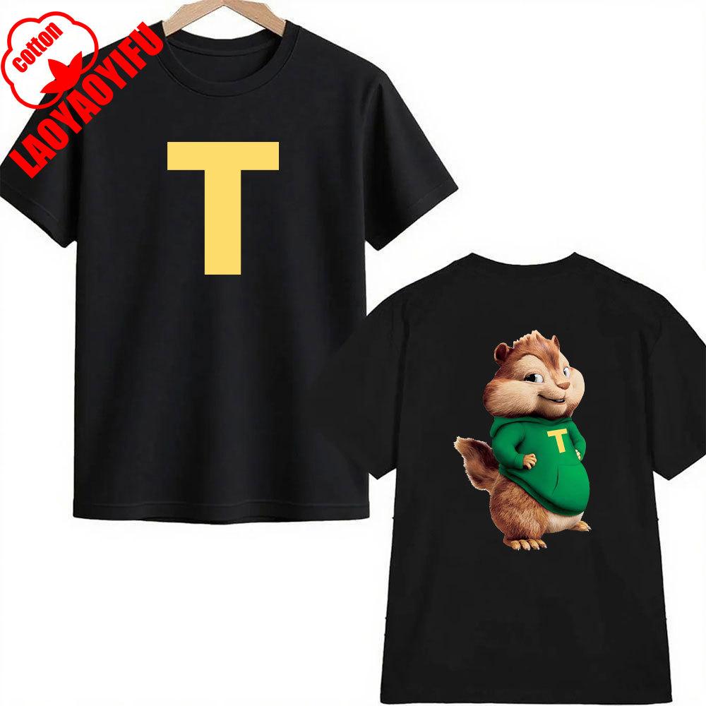 Alvin and The Chipmunks: The Squeakquel's Tshirt Men Women Manfashion 2-sided Print Shirt Is Available for Best Friend Tee Tops
