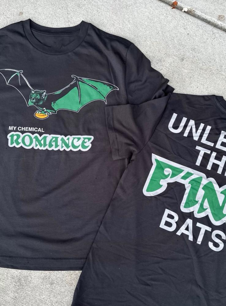 MCR My Chemical Romance 2025 Выпустите F039;ing Bats Эксклюзивная футболка Перепечатка Унисекс футболка XXXXL