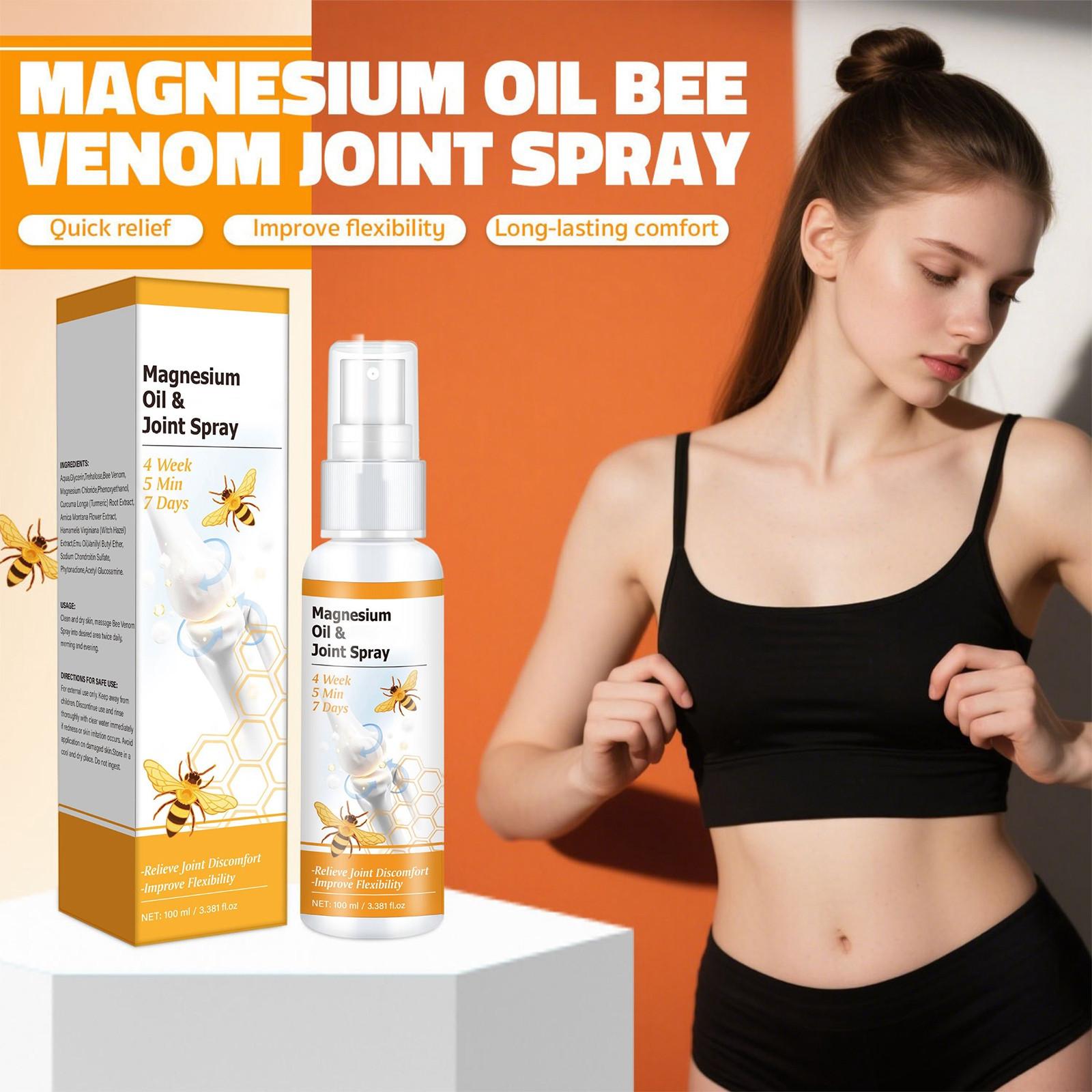 

Магниевое масло Спрей для суставов, Гель для поясничных позвонков, коленных суставов, шейных позвонков и поясницы, 100 мл One Size белый