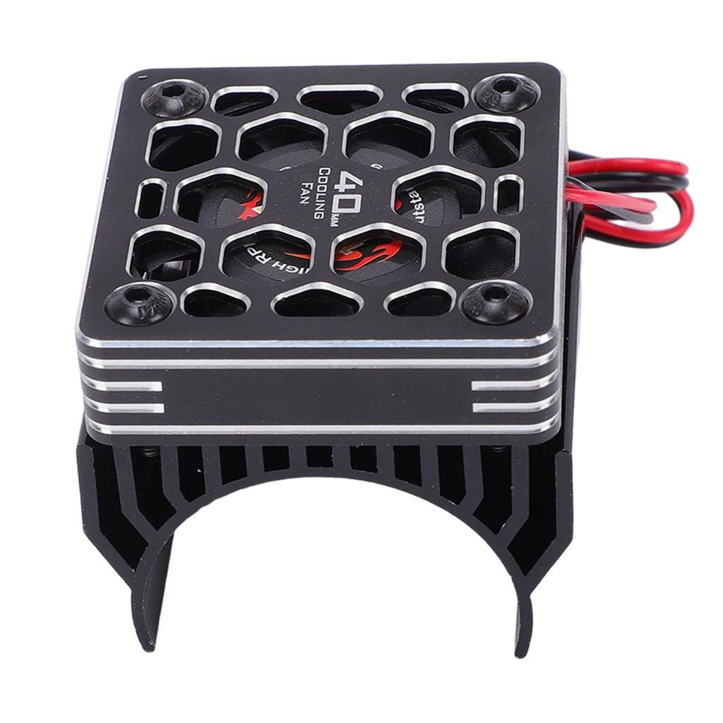 RC Cooling Fan Aluminum Alloy 40mm Motor Fan with Heatsink Metal Cover for 1 8 1 10 RC Car 540 550 F540 3650 3660 Motor