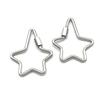 Creative Stainless Steel Star Hexagon Carved Screw Lock Hook Carabiner Keychain Jewelry Diy Clasp