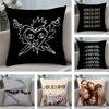 J-Joker O-Out Band Pillow Case Sofa Short Plush Double-sided HD Printing Room Home Office Gift Cushion Cover