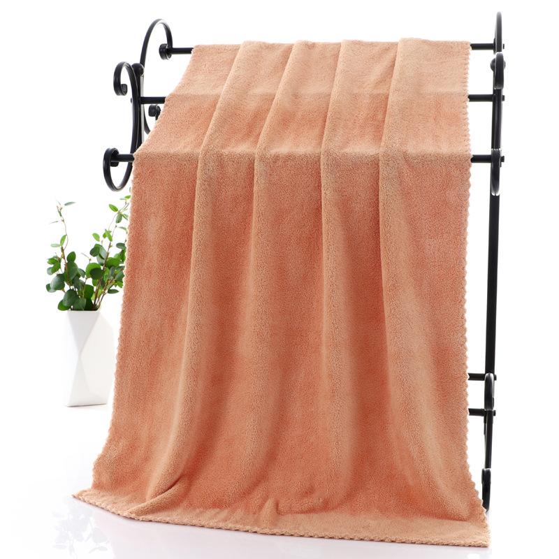 High Close Edge Coral Fleece Bath Towel Quick Drying and Absorbent Bath Towel