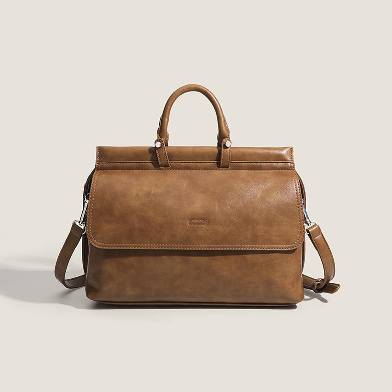 

Портфель для женщин, европейская и американская ретро-сумка почтальона для работы и поездок на работу, высококачественная ручная сумка через плечо