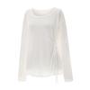 TVIEW Round Shirred Tie Loose Fit T-Shirt_V6A-Cts017