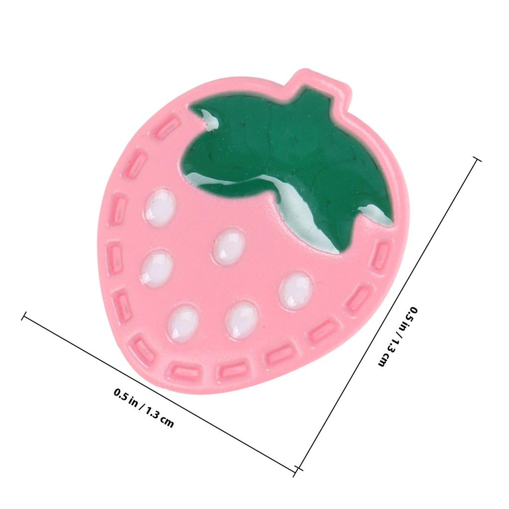 10Pcs Strawberry Decoration Buttons Colorful Resin Snap Embellishments for Children Clothing DIY Sewing Craft Baby Girls Sweater