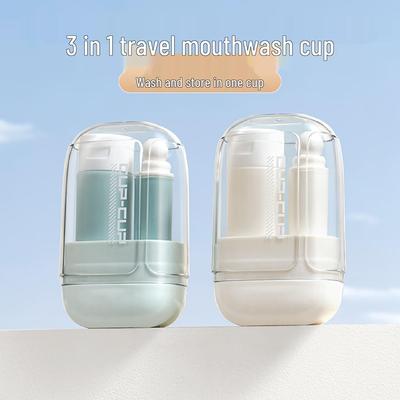 Travel Toiletry Set: Toothbrush & Toothpaste Cup with Newcomer Discount