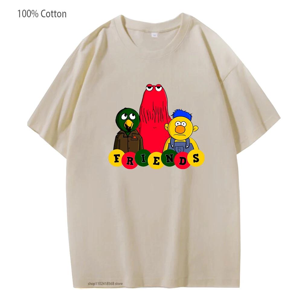 Cartoon Meme-dont Hug Me Im Scared T-Shirts for Women Men Shirt Boys/girls Clothing 100% Cotton Y2k Clothes Graphic T Shirts