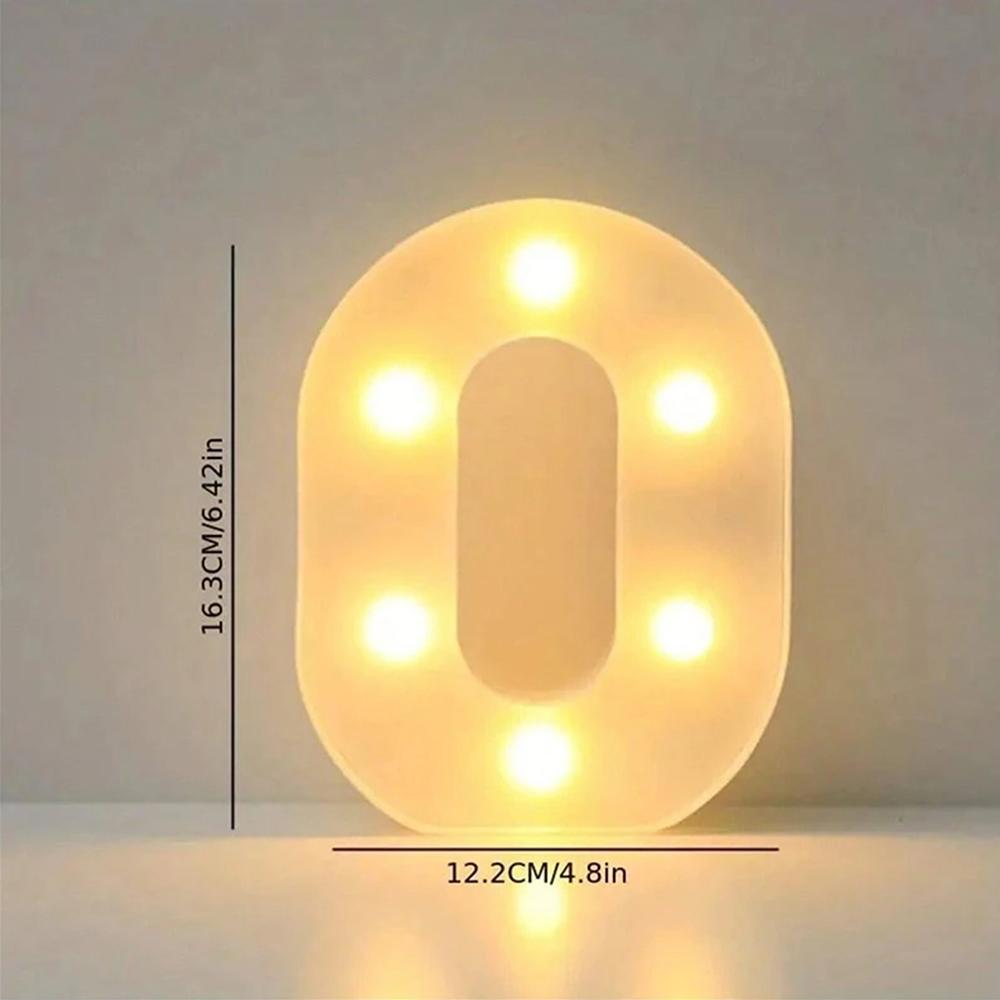 Number 0-9 LED Lights Luminous  Lamp Wedding Decorative Night Light Birthday Party Bedroom Home Decoration